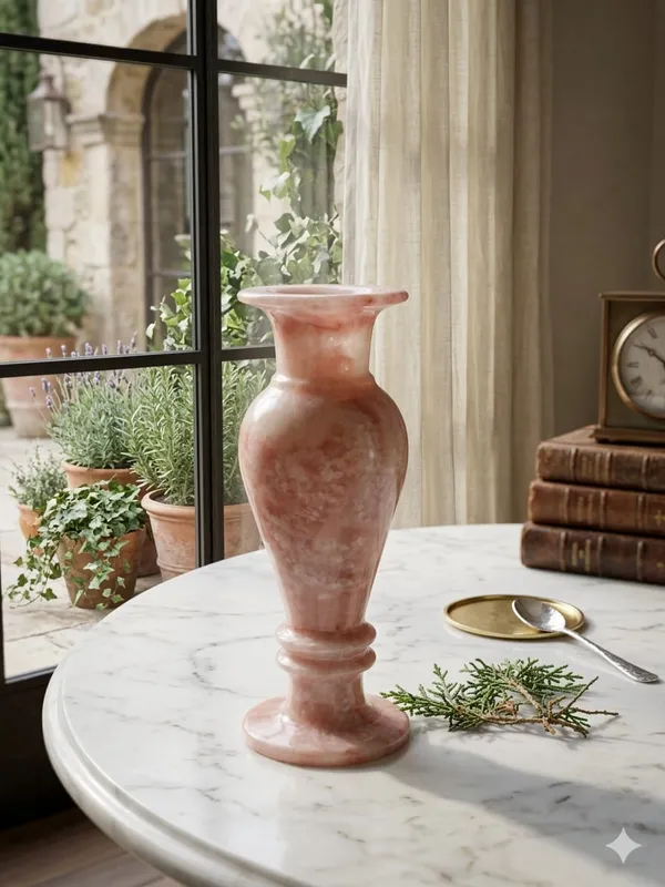 Handcrafted_Pink_Onyx_Vase_|_Natural_Stone_Flower_Vase_|_Elegant_Home_Decor