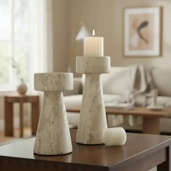 Travertine_Candle_Holder_Set_|_Natural_Stone_Candlestick_Pair_|_Minimalist_Home_Decor