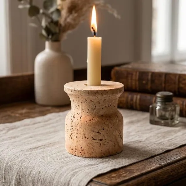 Travertine_Minimalist_Candle_Holder