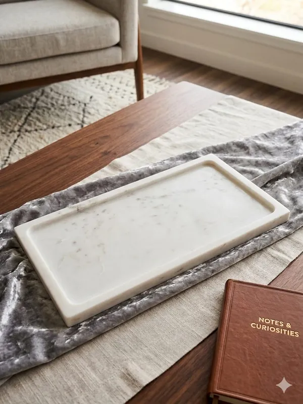 White_Rectangular_Marble_Tray