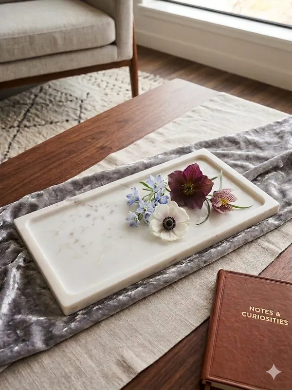 White_Rectangular_Marble_Tray