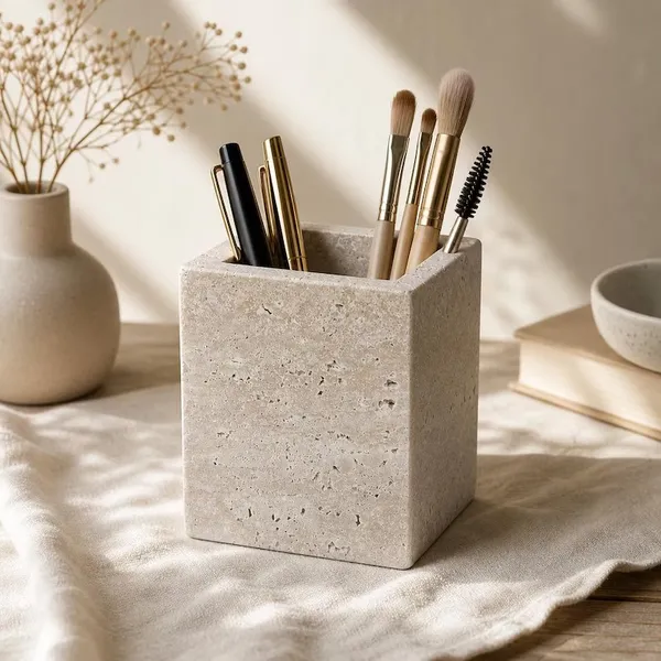 Travertine_Minimalist_Pencil_And_Brush_Holder
