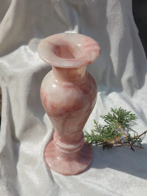 Handcrafted_Pink_Onyx_Vase_|_Natural_Stone_Flower_Vase_|_Elegant_Home_Decor
