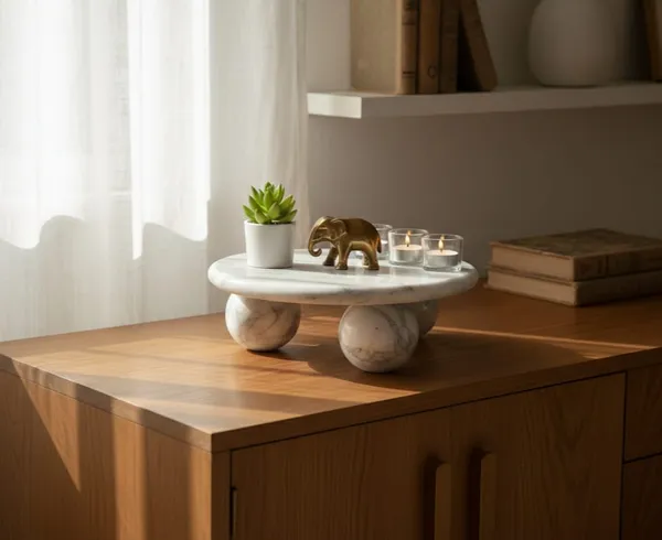 White_Marble_Modern_Round_Coffee_Table
