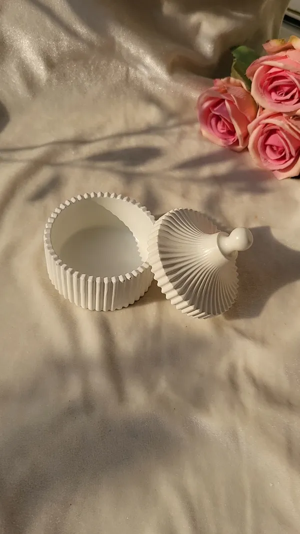 White_Ribbed_Decorative_Lidded_Jar