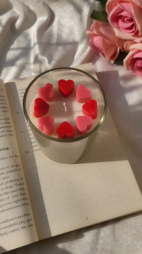 Wax_Romantic_Heart_Design_Glass_Jar_Candle