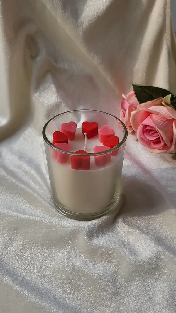 Wax_Romantic_Heart_Design_Glass_Jar_Candle