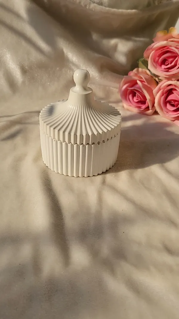 White_Ribbed_Decorative_Lidded_Jar