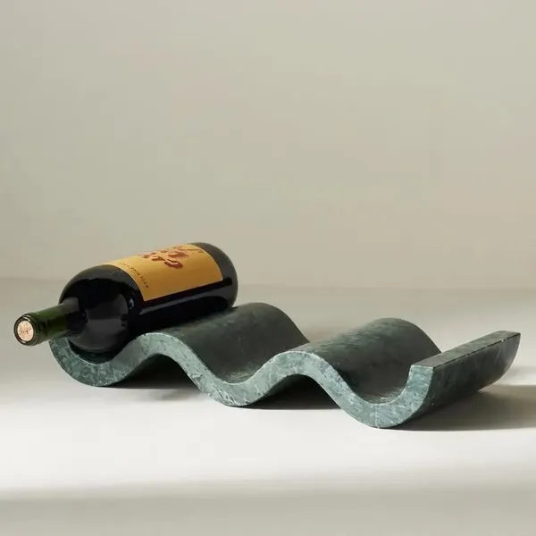 Green_Marble_Wine_Bottle_Holder_|_Wave_Shaped_Stone_Wine_Rack_|_Luxury_Bar_Decor