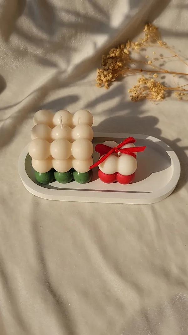 Soy_Wax_Bubble_Design_Decorative_Candle_Set
