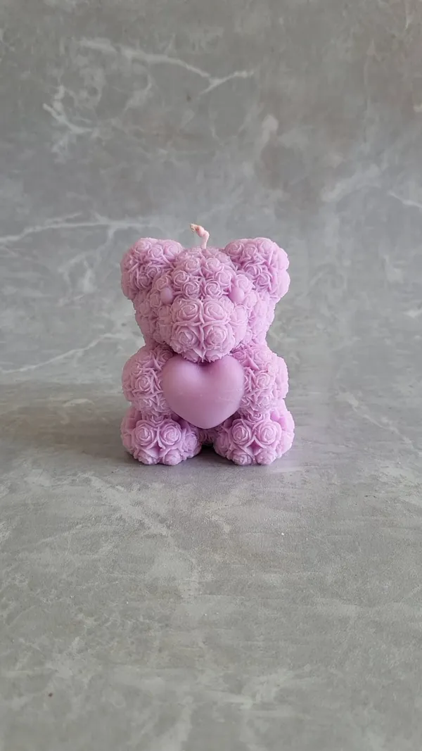 Lavender_Teddy_Candle__Pack_Of_2