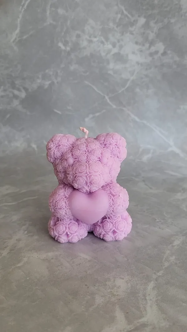 Lavender_Teddy_Candle__Pack_Of_2