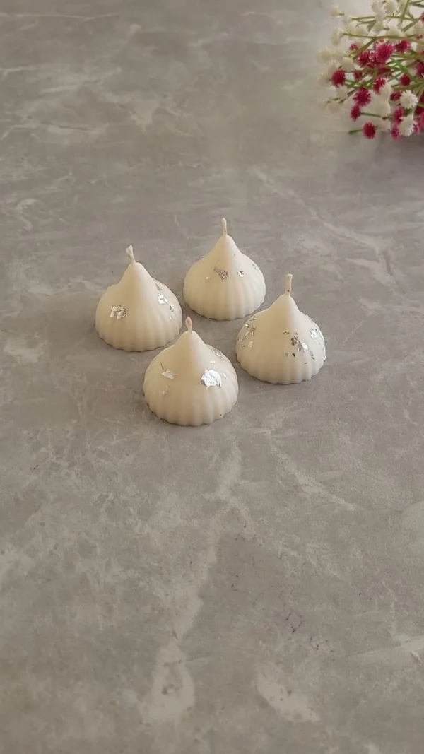 White_Modak_Candle__Pack_Of_4