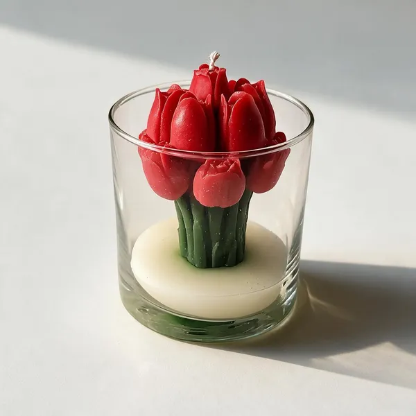 Soy_Wax_Floral_Tulip_Glass_Jar_Candle