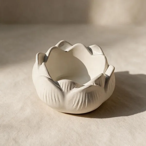 Concrete_Decorative_Lotus_Shaped_Bowl_Pack_of_2