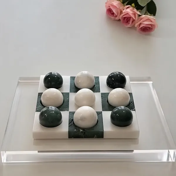 Green_White_Marble_Tic_Tac_Toe_Board_Game