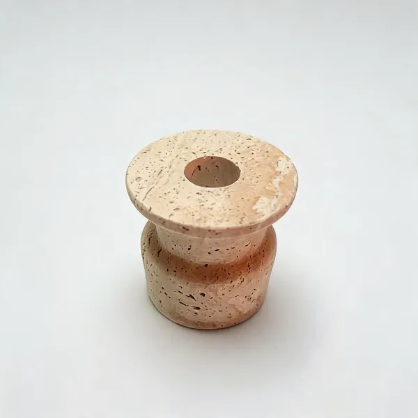 Travertine_Stone_Minimalist_Round_Candle_Holder