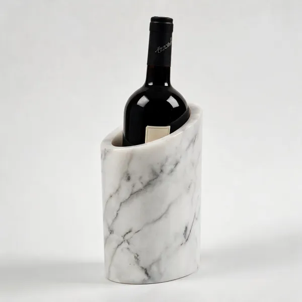 White_Marble_Modern_Grey_Veined_Wine_Bottle_Holder
