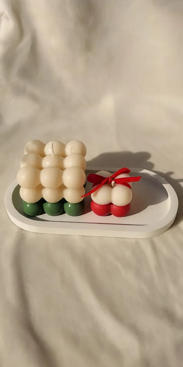 Soy_Wax_Bubble_Design_Decorative_Candle_Set
