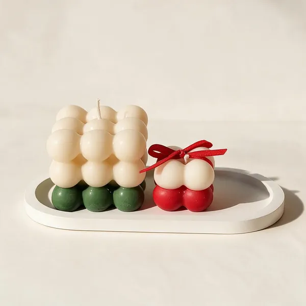 Soy_Wax_Bubble_Design_Decorative_Candle_Set