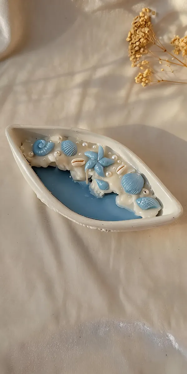 Soy_Wax_Coastal_Shell_Boat_Decorative_Candle