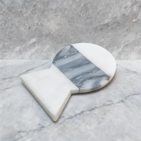 White_Marble_Abstract_Geometric_Spoon_Rest