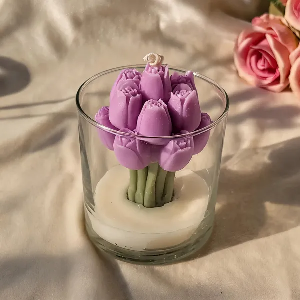 Soy_Wax_Purple_Lotus_Floral_Glass_Holder_Candle_Set_Of_2