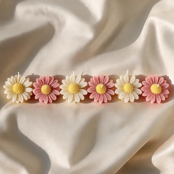 Soy_Wax_Pink_Daisy_Floral_Decorative_Candle_Pack_of_5