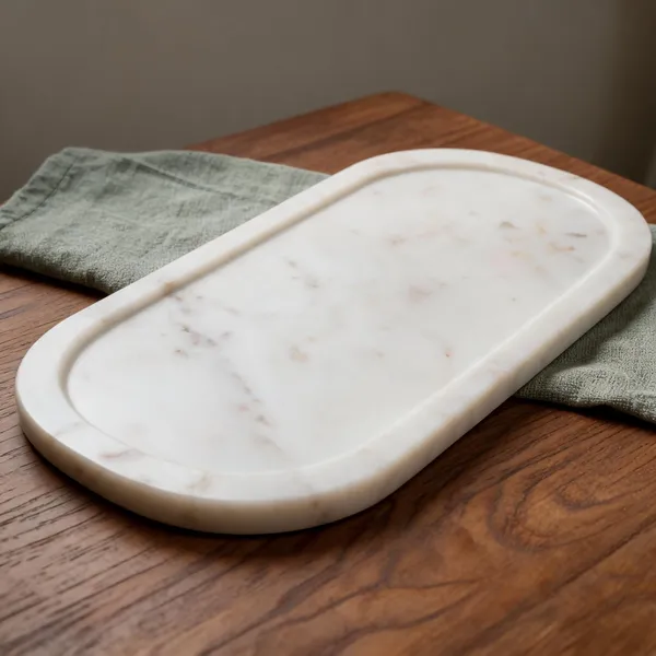 White_Marble_Veined_Rectangular_Serving_Tray