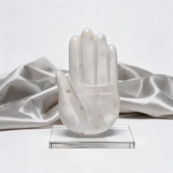 White_Marble_Sculptural_Hand_Display_Figurine