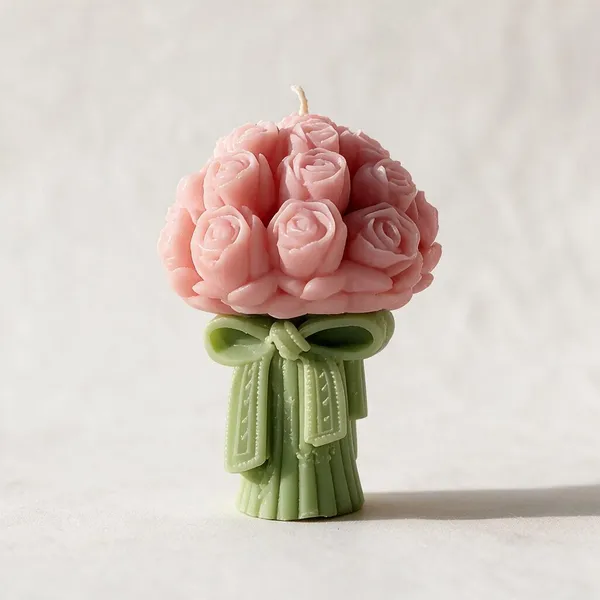 Soy_Wax_Floral_Rose_Bouquet_Sculpted_Candle