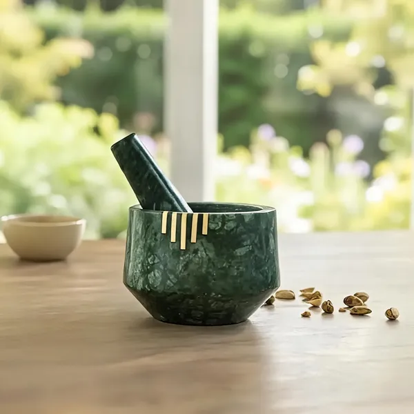 Green_Marble_Gold_Accent_Mortar_And_Pestle