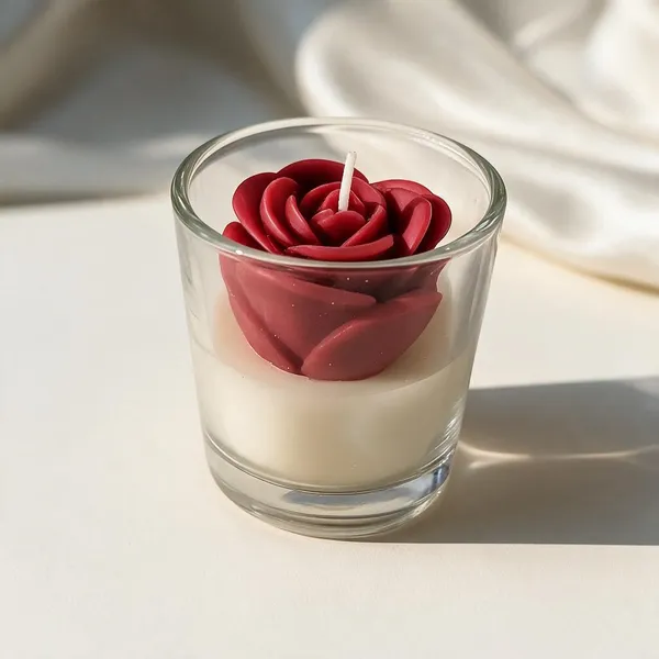 Soy_Wax_Glass_Votive_Floral_Rose_Candle