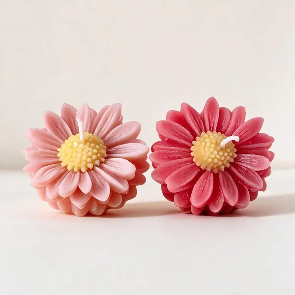 Soy_Wax_Floral_Daisy_Shaped_Decorative_Candle_Set_Of_2_-_Pack_of_3
