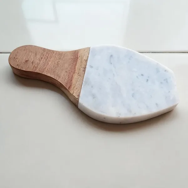 White_Marble_Wood_Handle_Kitchen_Spoon_Rester