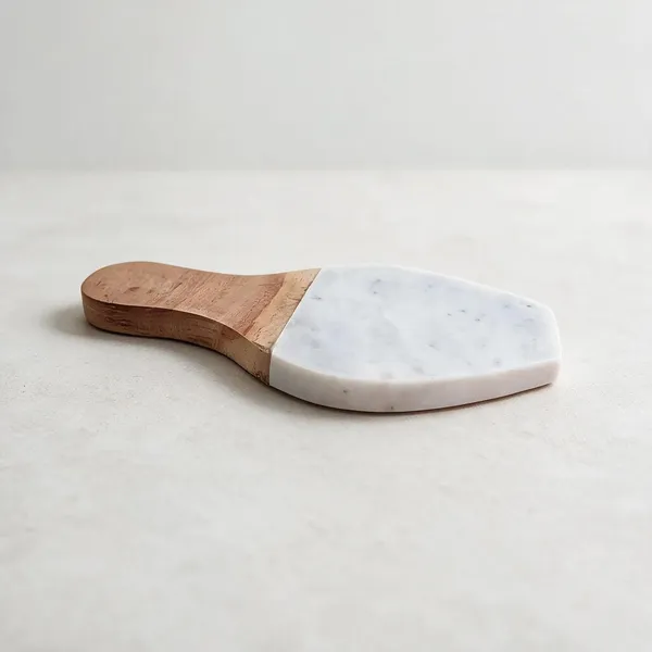 White_Marble_Wood_Handle_Kitchen_Spoon_Rester