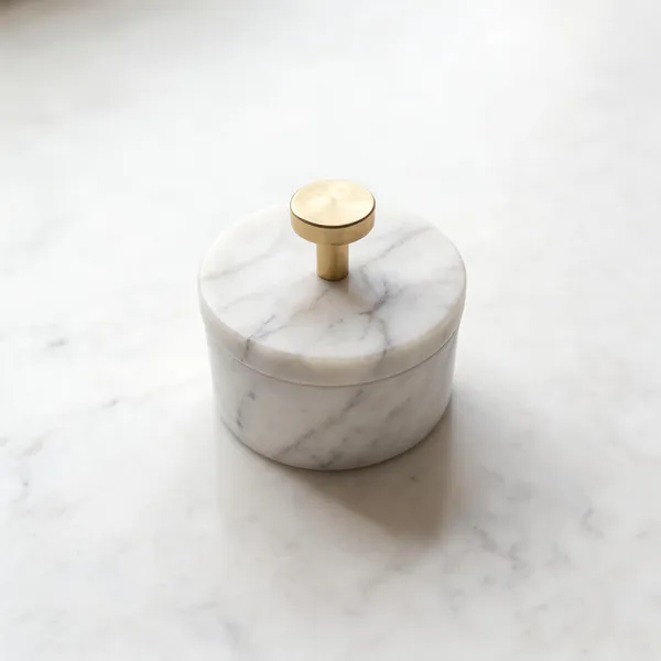 White_Marble_Minimalist_Round_Lidded_Trinket_Box