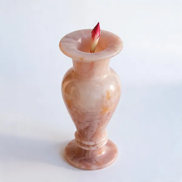 Pink_Onyx_Stone_Classic_Decorative_Flower_Vase