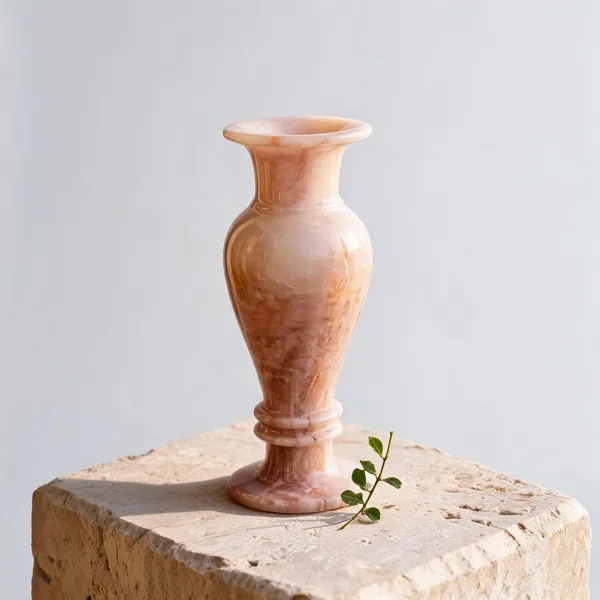 Pink_Onyx_Stone_Classic_Decorative_Flower_Vase
