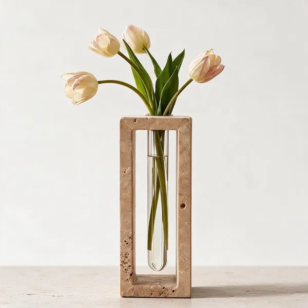 Travertine_Stone_Minimalist_Rectangular_Flower_Vase