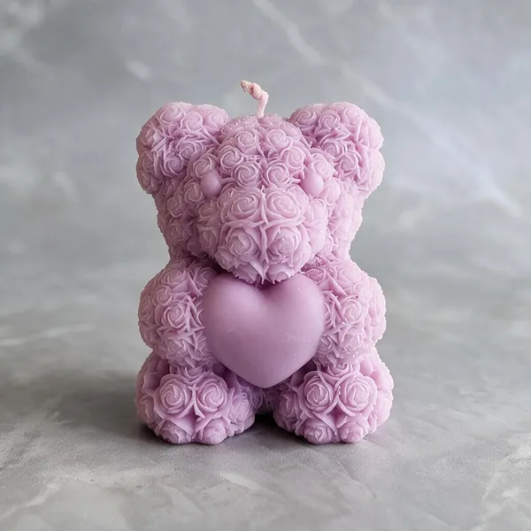 Lavender_Teddy_Candle__Pack_Of_2