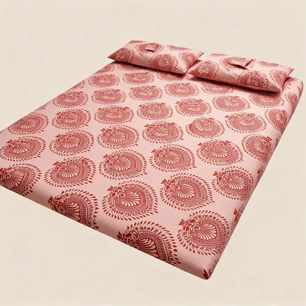 1_Printed_Bed_Sheet_2_Pillow_Covers