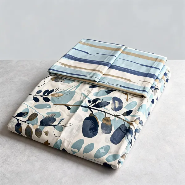 Pure_Cotton_Bed_Sheet_Set_With_1_Bed_Sheet_And_2_Pillow_Covers_Size_90_X_100_Inch