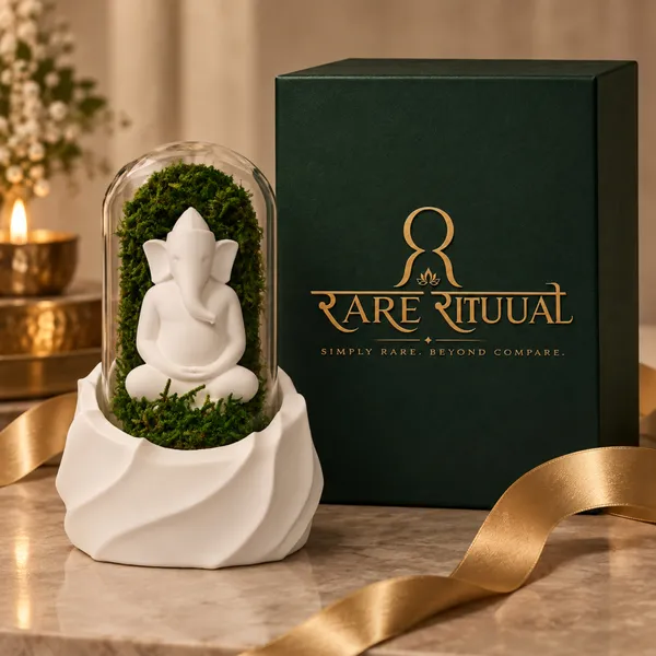 Polymer_Glass_Spiritual_Moss_Ganesha_White_For_Glass_Dome_Decor