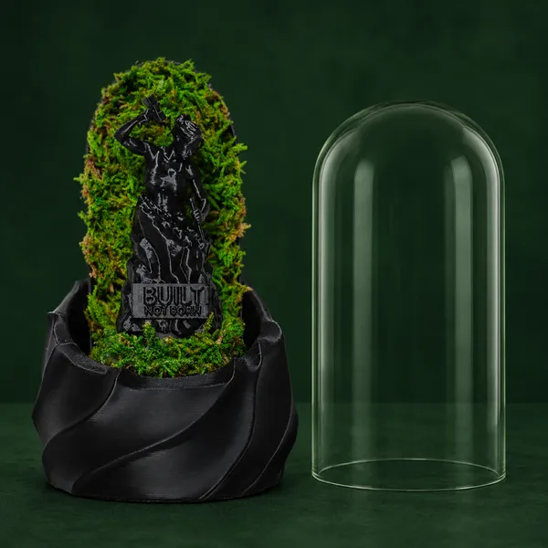 Polymer_Glass_Contemporary_Moss_Woman_Figurine_Black_For_Glass_Dome_Decor