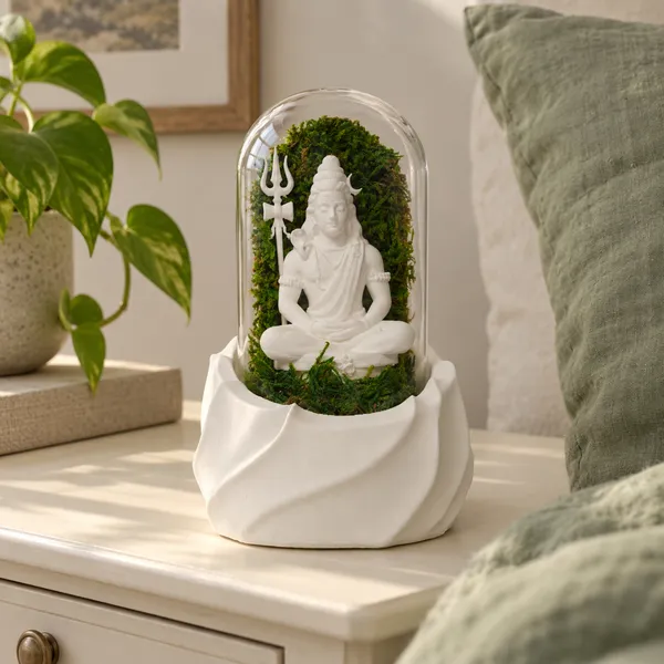 Polymer_Glass_Spiritual_Moss_Lord_Shiva_White_For_Glass_Dome_Decor