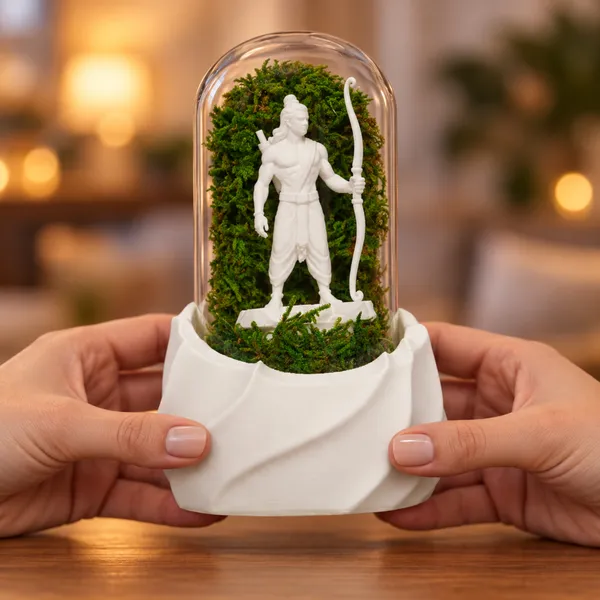 Polymer_Glass_Spiritual_Moss_Lord_Ram_White_For_Glass_Dome_Decor
