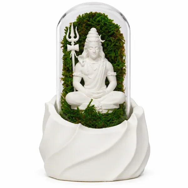 Polymer_Glass_Spiritual_Moss_Lord_Shiva_White_For_Glass_Dome_Decor