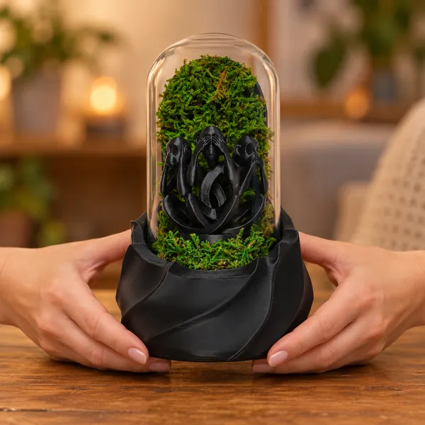 Polymer_Glass_Contemporary_Moss_Three_Monkeys_Black_For_Glass_Dome_Decor