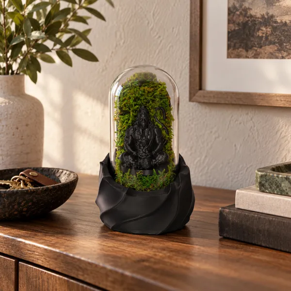 Polymer_Glass_Spiritual_Moss_Lord_Hanuman_Black_For_Glass_Dome_Decor